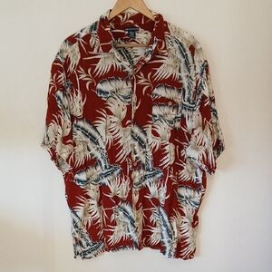 Knightsbridge Hawaiian Print Button Up Shirt
